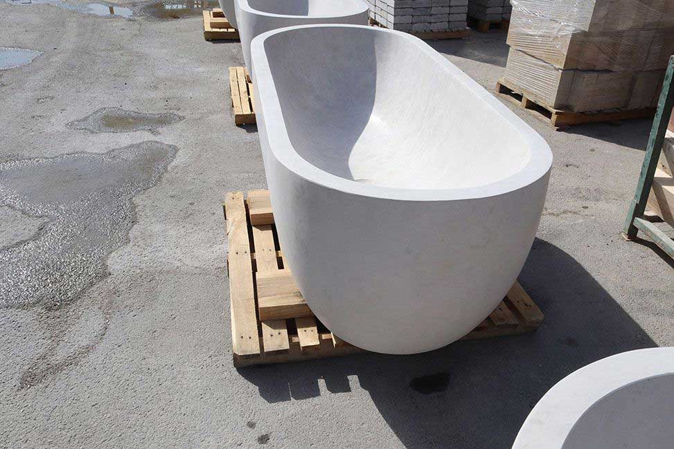 وان سنگی طبیعی حمام | Natural stone bath tub